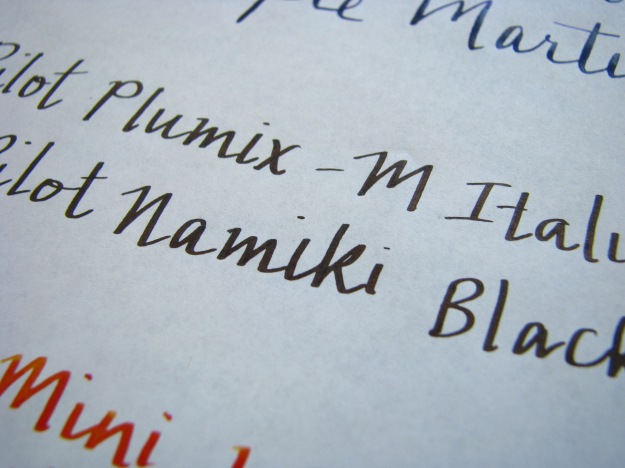 Italic Nib from Pilot Plumix on Tomoe River Paper - Pilot Cartridge